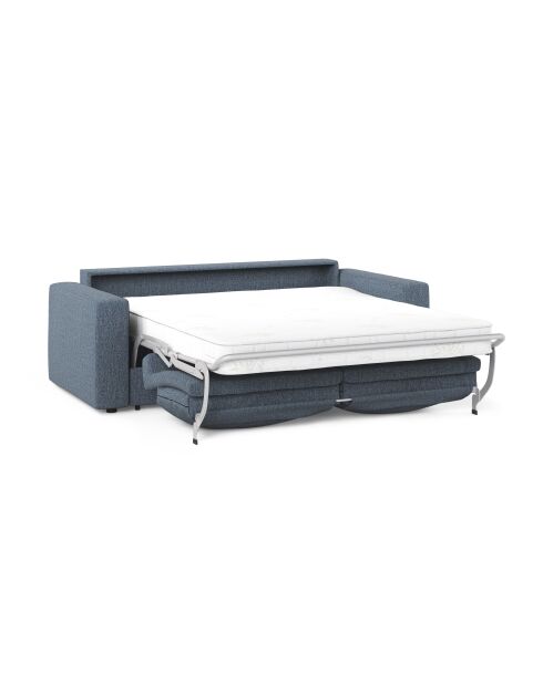 Canapé convertible Grena 3 places bleu foncé - 205x100x90 cm