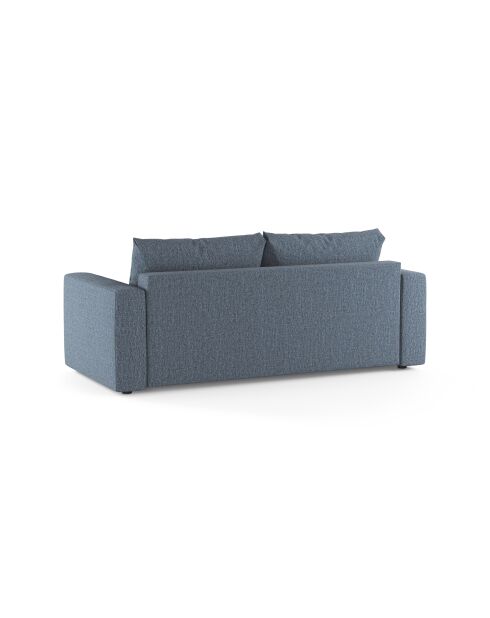 Canapé convertible Grena 3 places bleu foncé - 205x100x90 cm