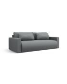 Canapé convertible avec coffre de rangement Belfast 3 places gris - 238x105x84 cm