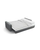 Canapé convertible avec coffre de rangement Belfast 3 places gris - 238x105x84 cm
