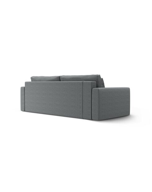 Canapé convertible avec coffre de rangement Belfast 3 places gris - 238x105x84 cm