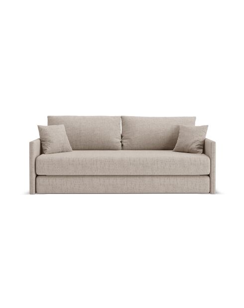 Divano letto Shannon 3 posti cappuccino - 209x94x87 cm