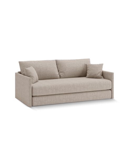 Divano letto Shannon 3 posti cappuccino - 209x94x87 cm