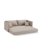Shannon 3-zits slaapbank voor cappuccino - 209x94x87 cm