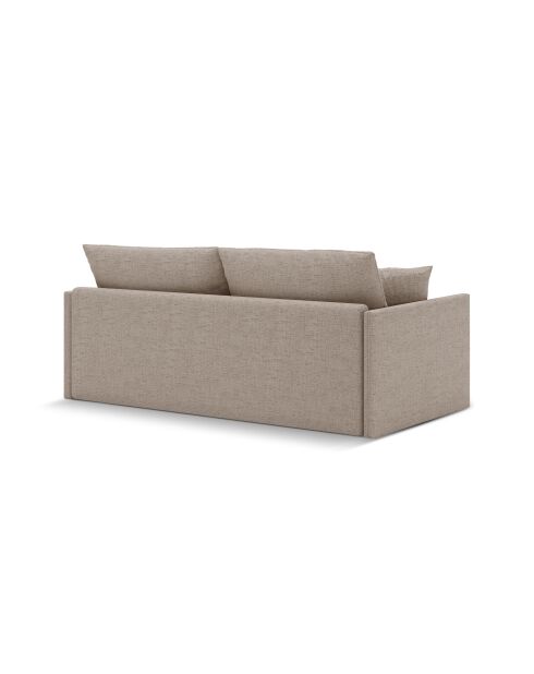 Divano letto Shannon 3 posti cappuccino - 209x94x87 cm