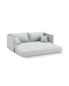 Canapé convertible Shannon 3 places gris clair - 209x94x87 cm