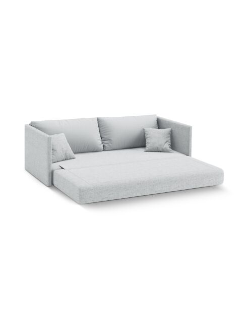Canapé convertible Shannon 3 places gris clair - 209x94x87 cm