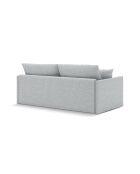 Canapé convertible Shannon 3 places gris clair - 209x94x87 cm