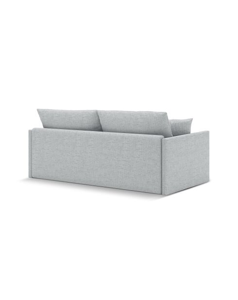 Canapé convertible Shannon 3 places gris clair - 209x94x87 cm