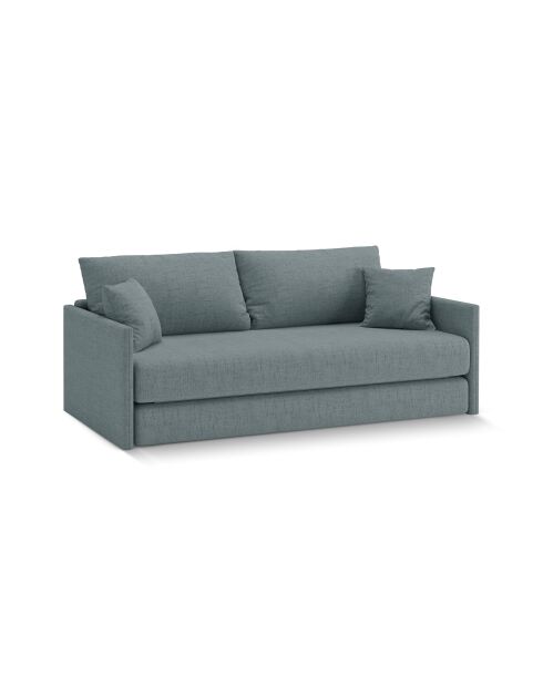 Canapé convertible Shannon 3 places bleu clair - 209x94x87 cm