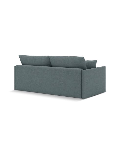 Canapé convertible Shannon 3 places bleu clair - 209x94x87 cm
