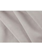Canapé convertible velours Shannon 3 places gris clair - 209x94x87 cm