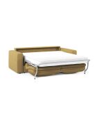 Canapé convertible Grena 3 places jaune - 205x100x90 cm