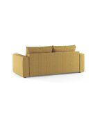 Canapé convertible Grena 3 places jaune - 205x100x90 cm