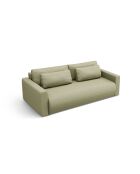 Canapé convertible avec coffre de rangement Belfast 3 places olive - 238x105x84 cm