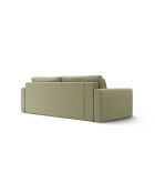 Canapé convertible avec coffre de rangement Belfast 3 places olive - 238x105x84 cm