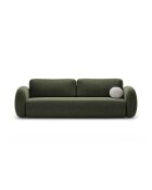 Canapé convertible avec coffre de rangement Tonale 3 places vert - 262x105x88 cm