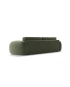 Canapé convertible avec coffre de rangement Tonale 3 places vert - 262x105x88 cm