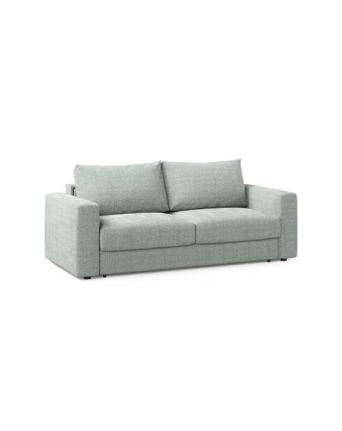 Canapé convertible Grena 3 places menthe - 205x100x90 cm