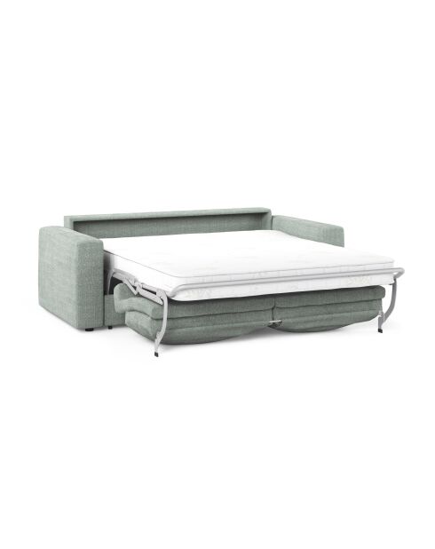 Canapé convertible Grena 3 places menthe - 205x100x90 cm