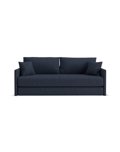 Divano letto Shannon 3 posti blu royal - 209x94x87 cm