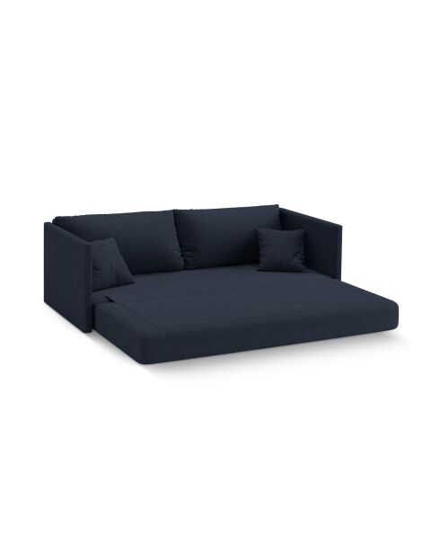 Divano letto Shannon 3 posti blu royal - 209x94x87 cm