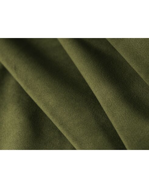 Canapé velours convertible avec coffre de rangement Tonale 3 places vert de l'armée - 262x105x88 cm