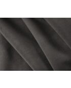 Canapé convertible velours Grena 3 places gris foncé - 205x100x90 cm