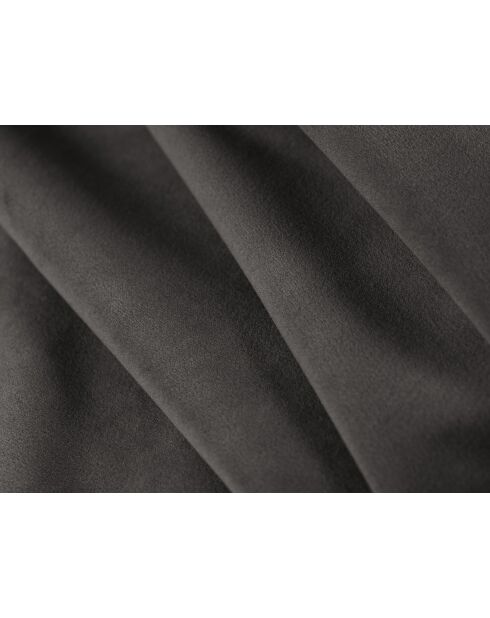 Canapé convertible velours Grena 3 places gris foncé - 205x100x90 cm