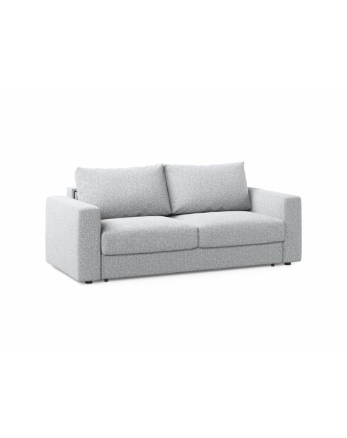 Canapé convertible Grena 3 places gris clair - 205x100x90 cm