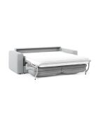 Canapé convertible Grena 3 places gris clair - 205x100x90 cm