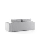 Canapé convertible Grena 3 places gris clair - 205x100x90 cm