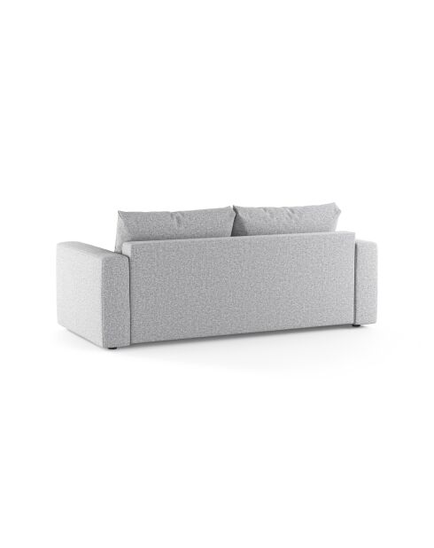 Canapé convertible Grena 3 places gris clair - 205x100x90 cm