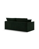 Canapé convertible velours Shannon 3 places vert bouteille - 209x94x87 cm
