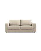 Canapé convertible Grena 3 places beige - 205x100x90 cm