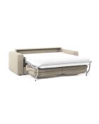 Canapé convertible Grena 3 places beige - 205x100x90 cm