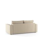 Canapé convertible Grena 3 places beige - 205x100x90 cm