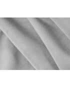 Canapé d'angle en velours convertible avec rangement Tonale 4 places gris - 262x149x88 cm