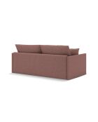 Shannon 3-zitsbank donkerroze converteerbaar - 209x94x87 cm