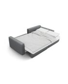 Canapé d'angle convertible avec rangement Belfast 3 places gris - 240x149x84 cm