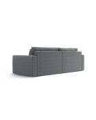 Canapé d'angle convertible avec rangement Belfast 3 places gris - 240x149x84 cm
