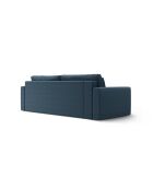 Divano letto Belfast blu a 3 posti con contenitore - 238x105x84 cm