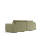 Canapé d'angle convertible avec rangement Belfast 3 places olive - 240x149x84 cm