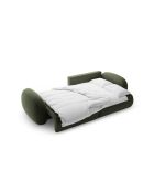 Canapé d'angle convertible avec rangement Tonale 4 places vert - 262x149x88 cm