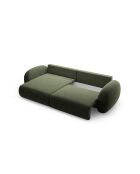 Canapé d'angle convertible avec rangement Tonale 4 places vert - 262x149x88 cm