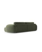 Canapé d'angle convertible avec rangement Tonale 4 places vert - 262x149x88 cm