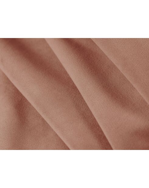 Canapé convertible velours Shannon 3 places rose - 209x94x87 cm