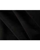 Canapé convertible velours Grena 3 places noir - 205x100x90 cm