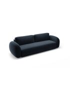 Divano trasformabile Tonale 3 posti blu marino con contenitore - 262x105x88 cm