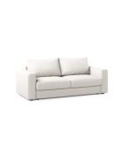 Canapé convertible Grena 3 places blanc - 205x100x90 cm